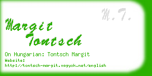 margit tontsch business card